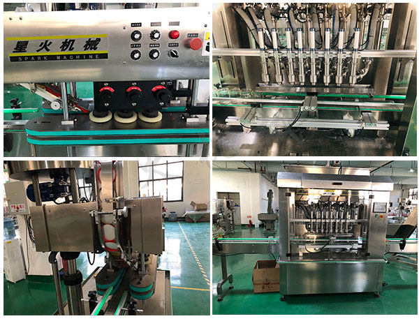全套辣椒醬灌裝機，辣椒醬灌裝旋蓋貼標機生產線